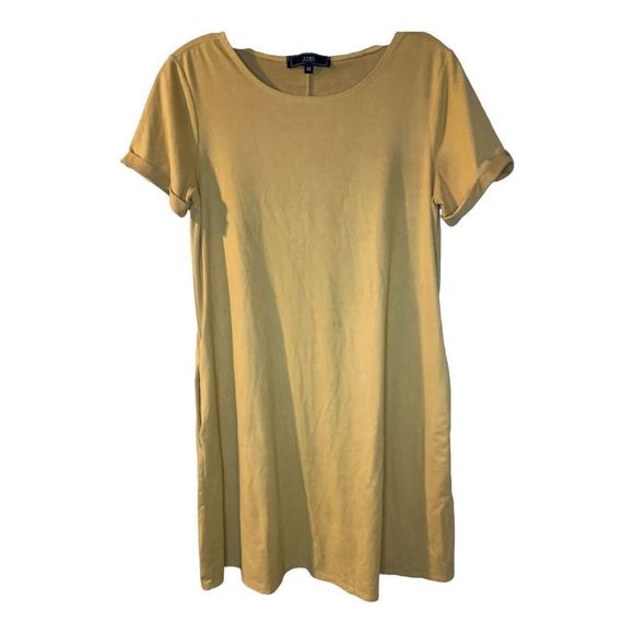 ***🔴3/$15🔴*** Vibe Sportswear Mustard Dress w/pockets Women’s Medium - Picture 5 of 8